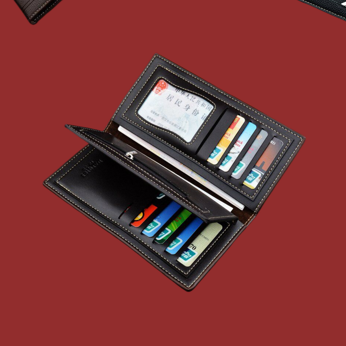 Premium Long Leather Wallet