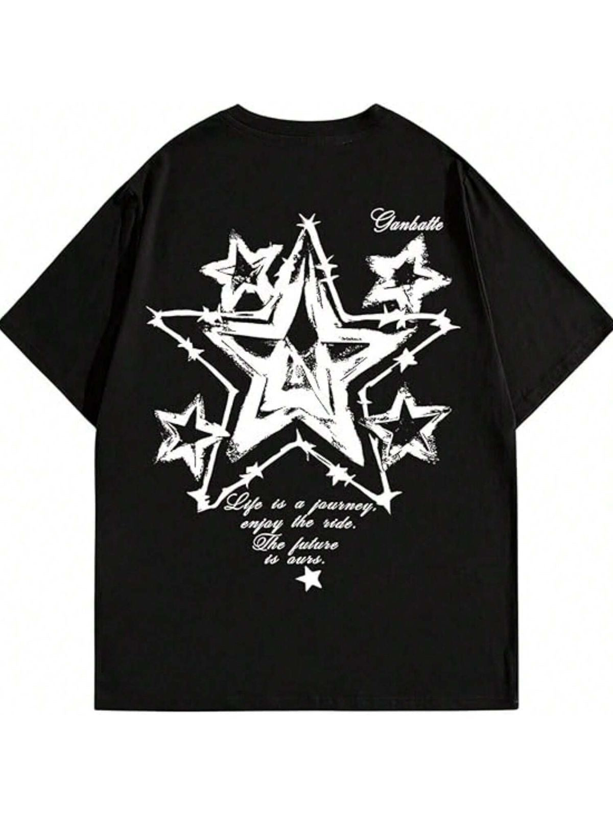 distressed star graphic T-Shirt