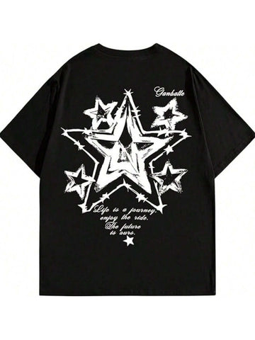 distressed star graphic T-Shirt